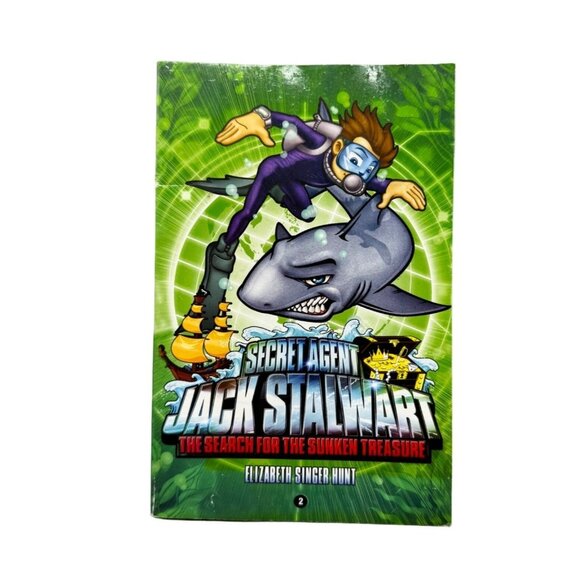 Secret Agent Jack Stalwart Search for the Sunken Treasure book paperback READ - Picture 1 of 3